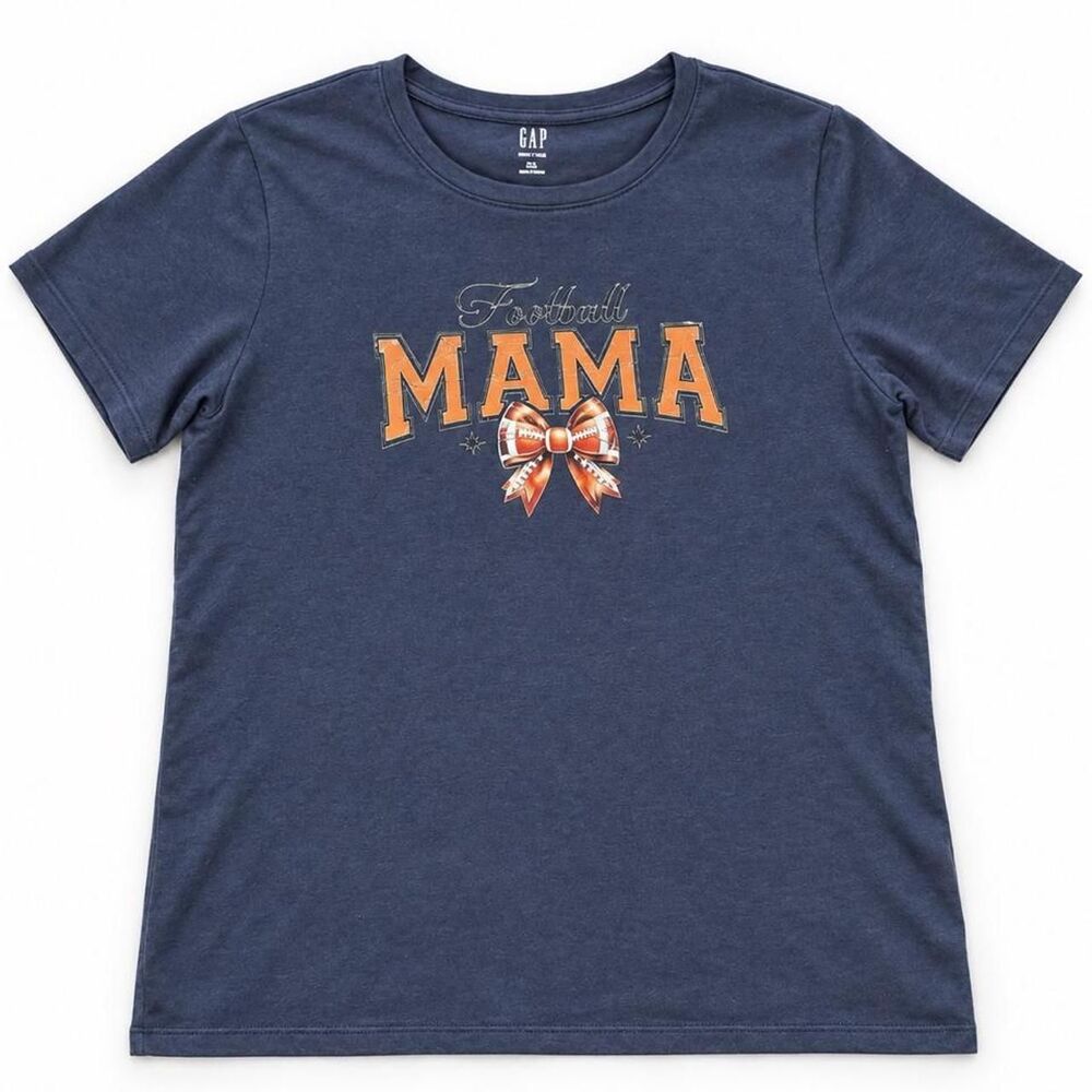 Gap Women's Navy and Blue T-shirt